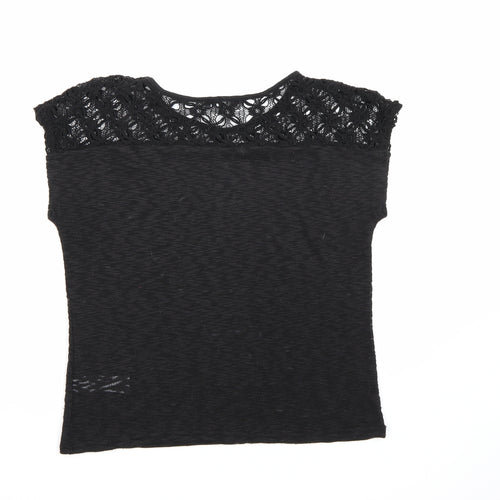 New Look Womens Black  Knit Pullover Jumper Size 12