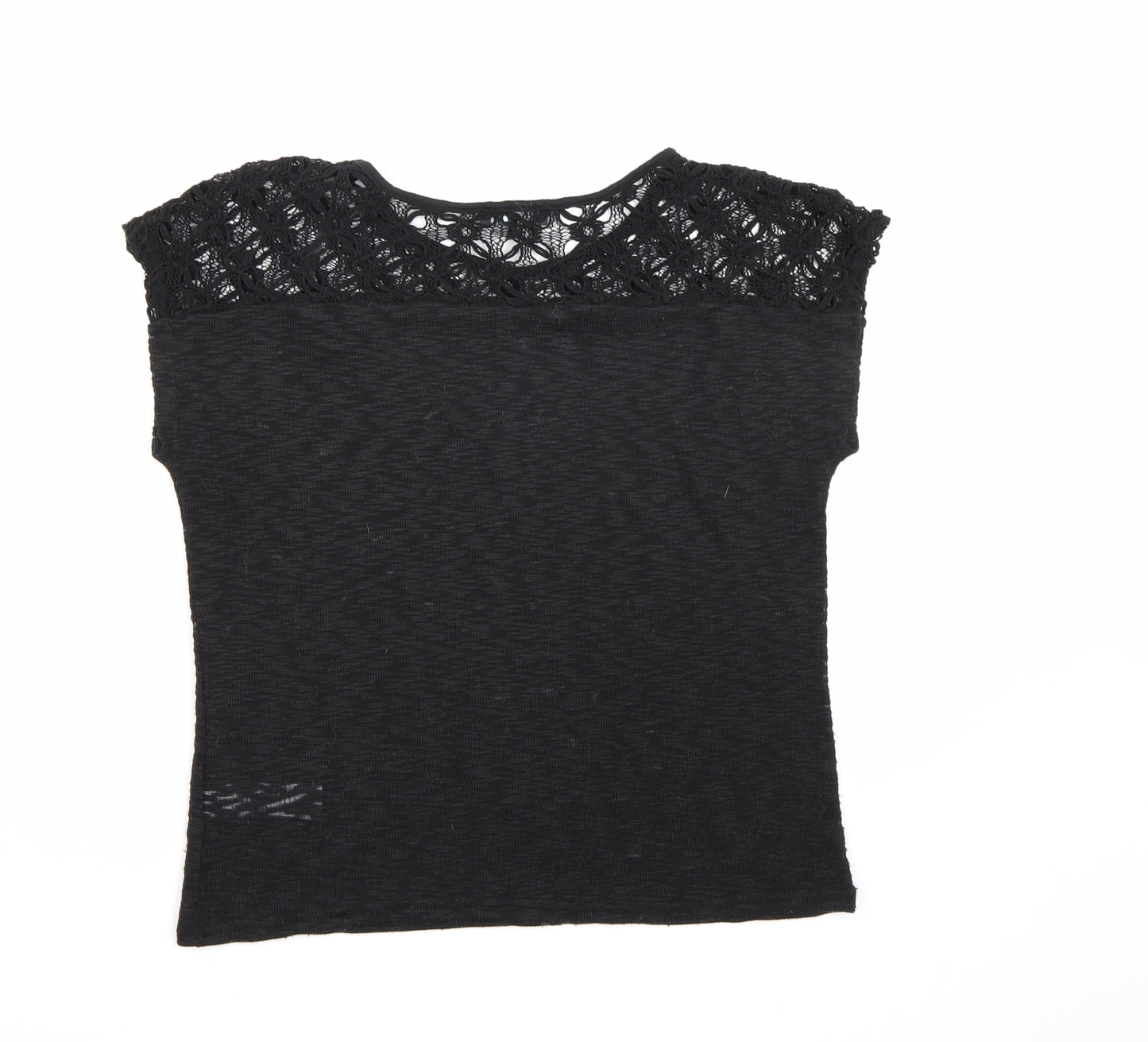 New Look Womens Black  Knit Pullover Jumper Size 12