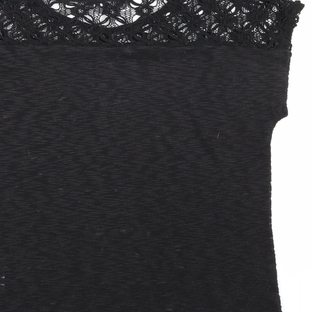 New Look Womens Black  Knit Pullover Jumper Size 12