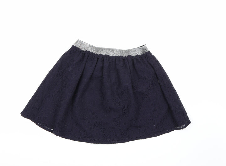 Nutmeg Girls Blue Floral A-Line Skirt Size 12-13 Years