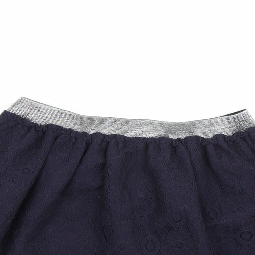 Nutmeg Girls Blue Floral  A-Line Skirt Size 12-13 Years
