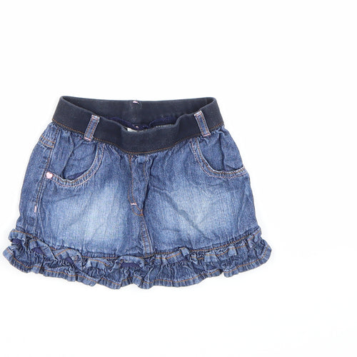 George Girls Blue  Denim A-Line Skirt Size 2-3 Years