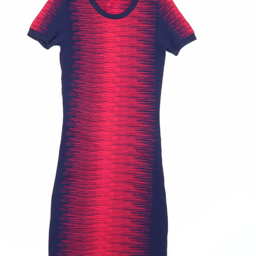 french connBLUE Womens Silver   T-Shirt Dress  Size 8