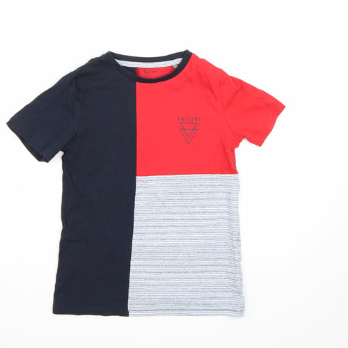 TU Boys Multicoloured Striped  Basic T-Shirt Size 8 Years