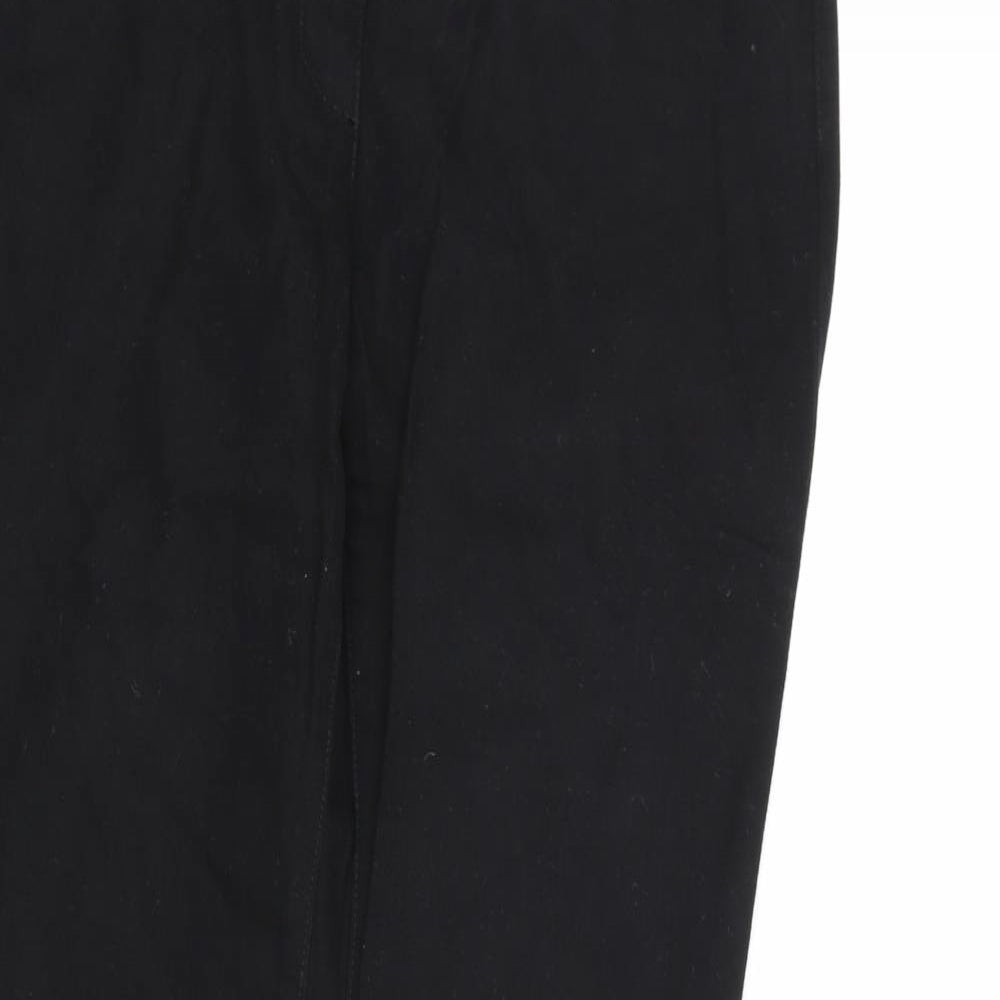 Wallis Womens Black  Denim Straight Jeans Size 14 L33 in