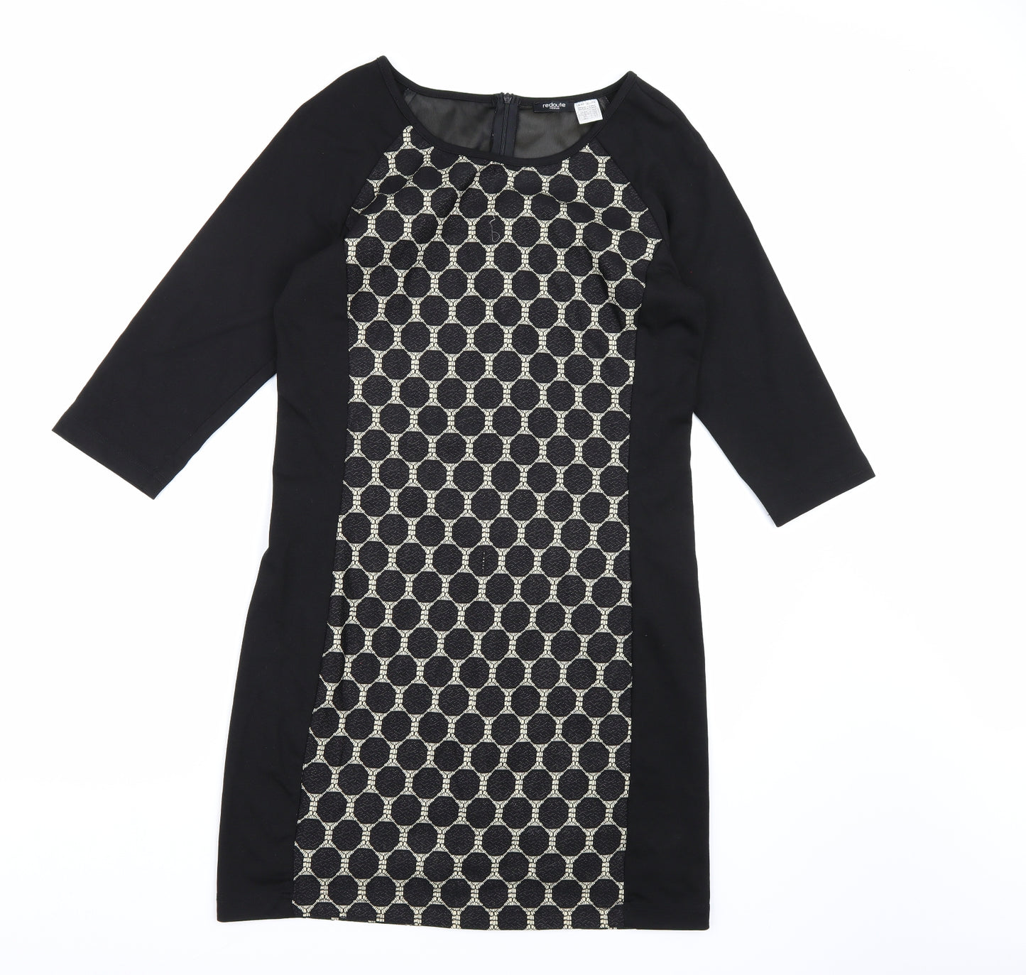 La Redoute Womens Black Polka Dot  Bodycon  Size 14