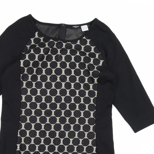 La Redoute Womens Black Polka Dot  Bodycon  Size 14
