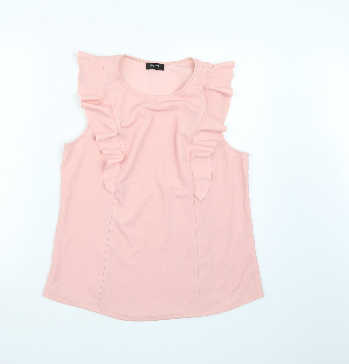 Papaya Womens Pink   Basic Blouse Size 14
