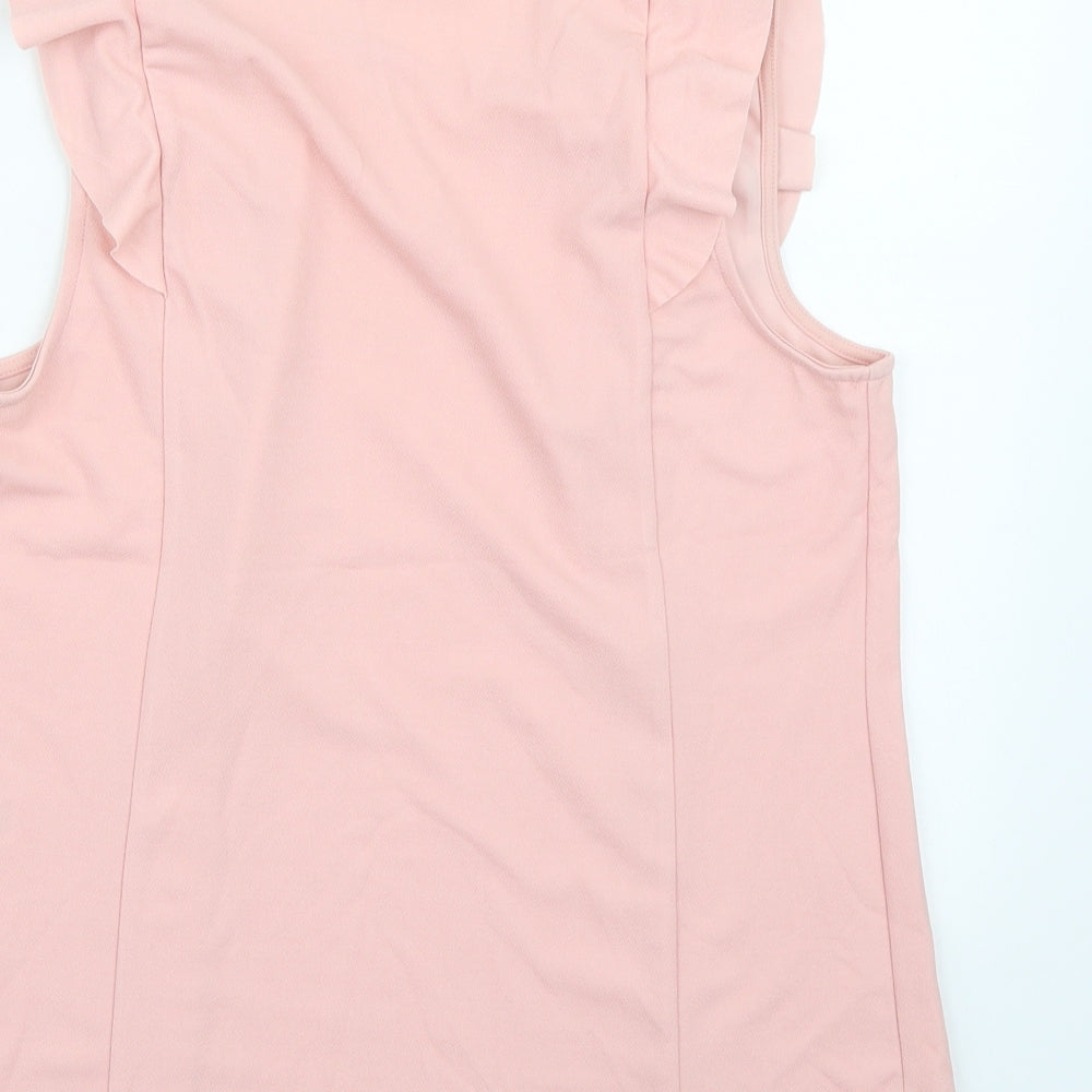 Papaya Womens Pink   Basic Blouse Size 14