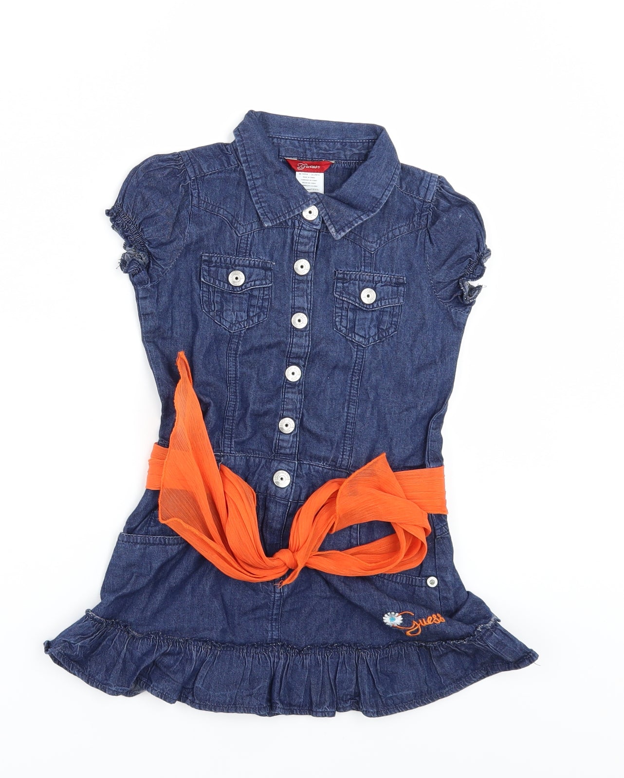 GUESS Girls Blue  Denim Shift  Size 4 Years