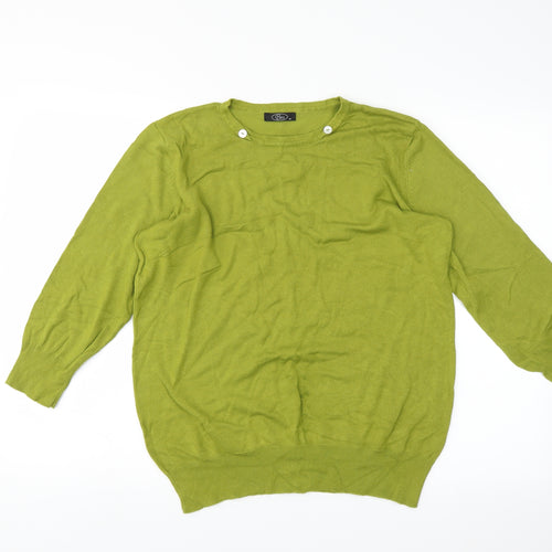 BM Womens Green   Pullover Jumper Size M