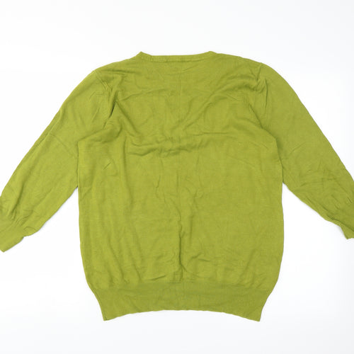 BM Womens Green   Pullover Jumper Size M