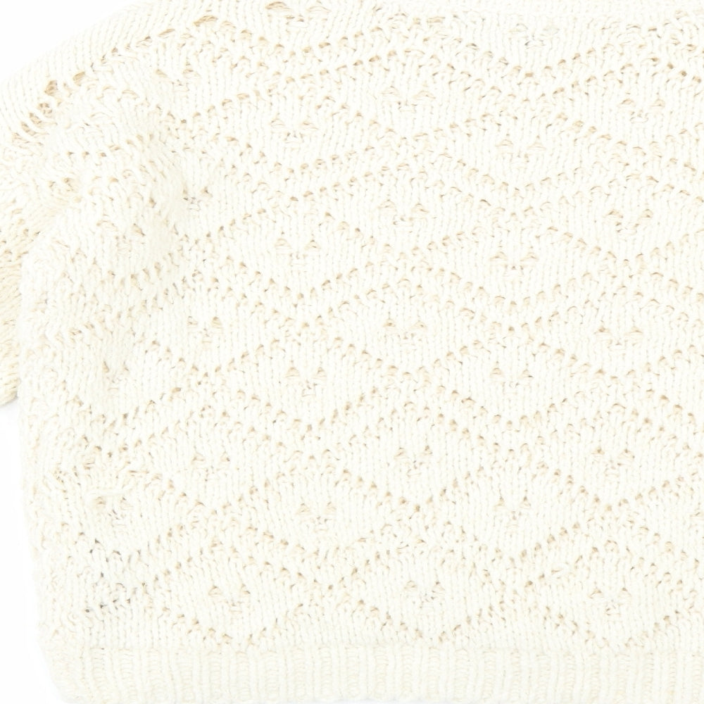 Primark Girls Ivory   Pullover Jumper Size 10-11 Years