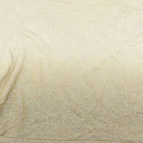 BHS Womens Gold   Pullover Jumper Size 18