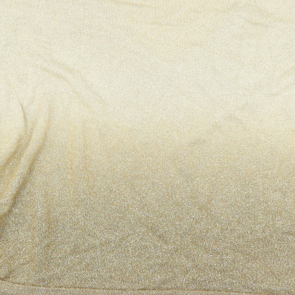 BHS Womens Gold   Pullover Jumper Size 18