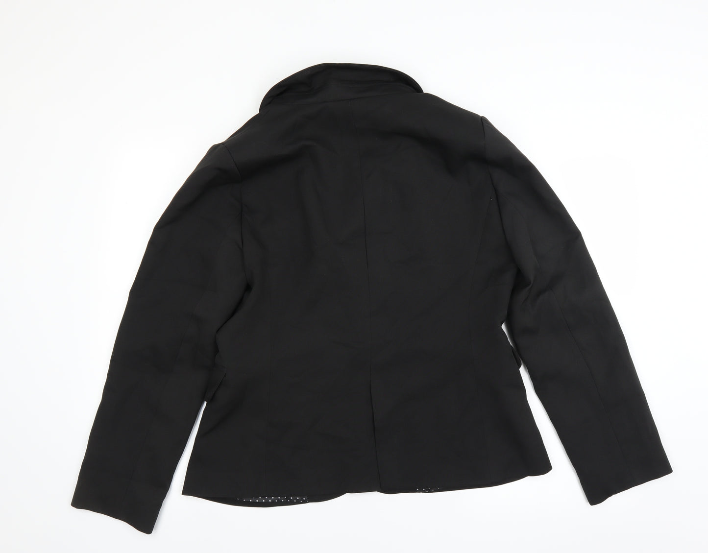 Preworn Womens Black   Jacket Suit Jacket Size L