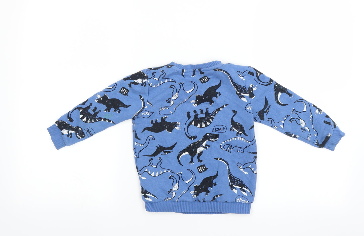 Matalan Boys Blue   Pullover Sweatshirt Size 2-3 Years  - DINOSAUR