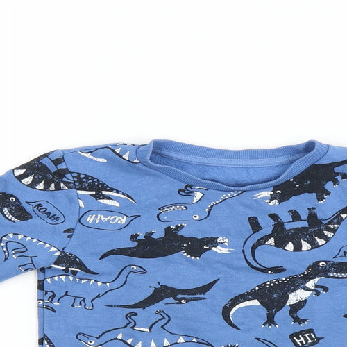 Matalan Boys Blue   Pullover Sweatshirt Size 2-3 Years  - DINOSAUR