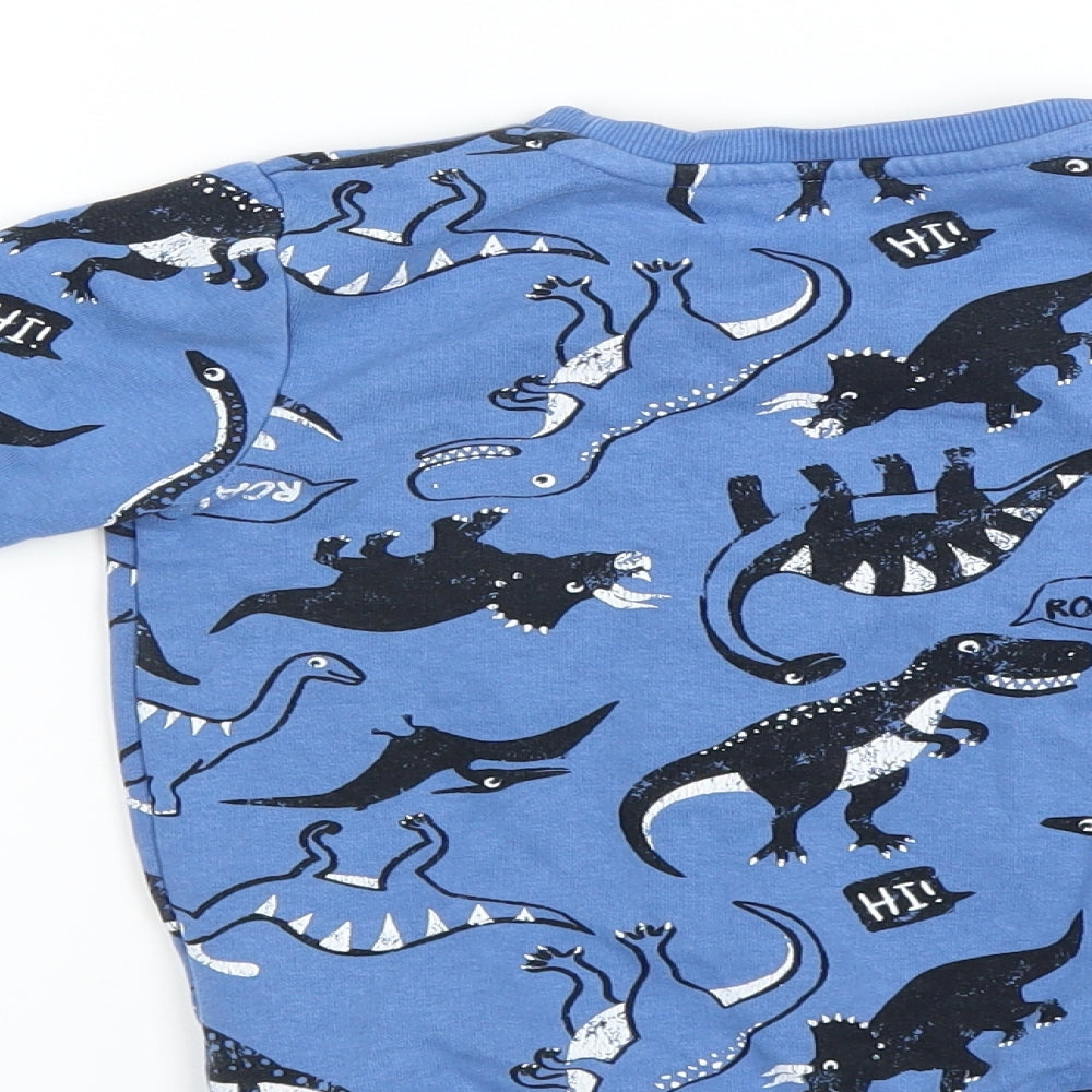 Matalan Boys Blue   Pullover Sweatshirt Size 2-3 Years  - DINOSAUR