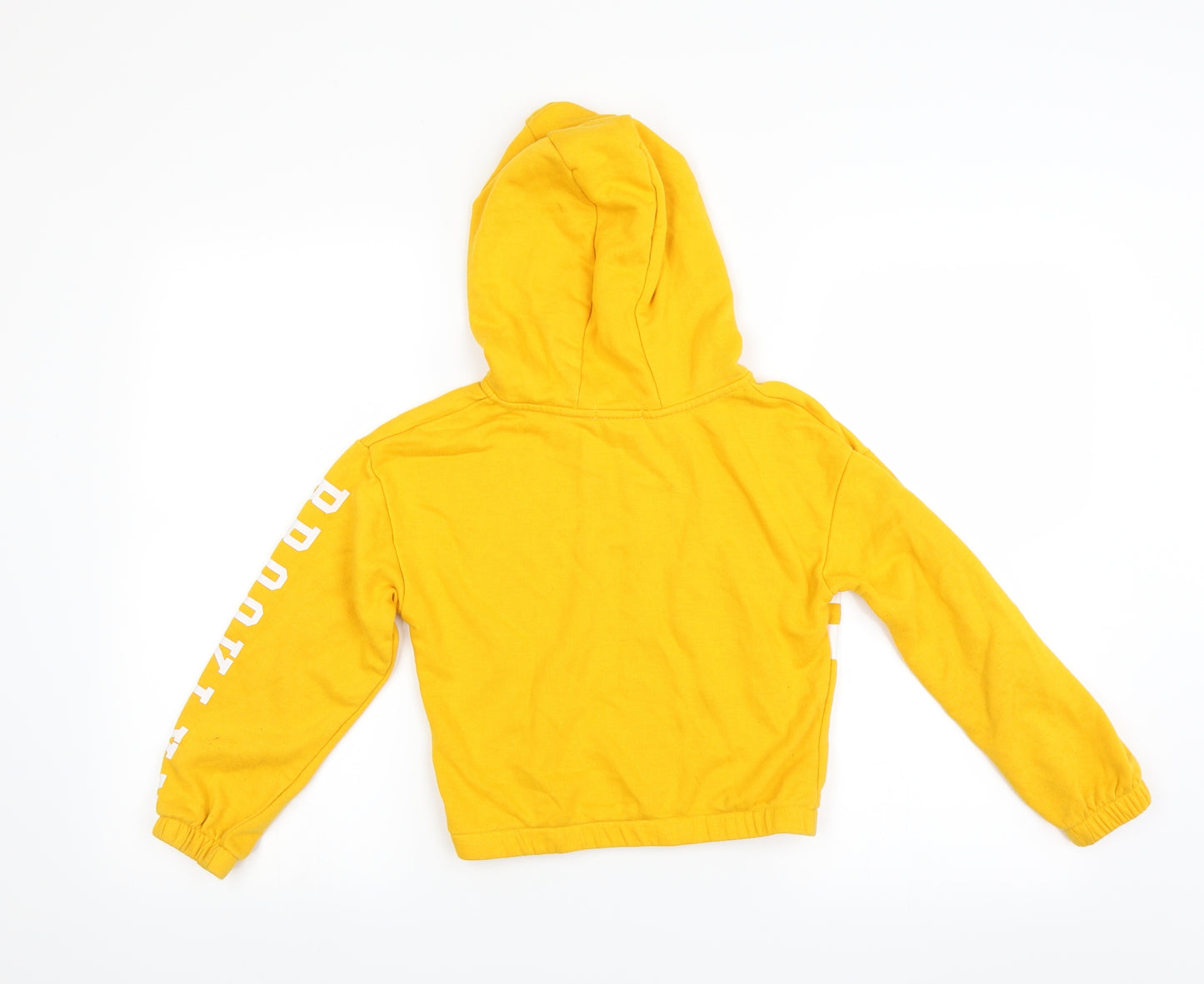 Primark Girls Yellow   Pullover Hoodie Size 9-10 Years