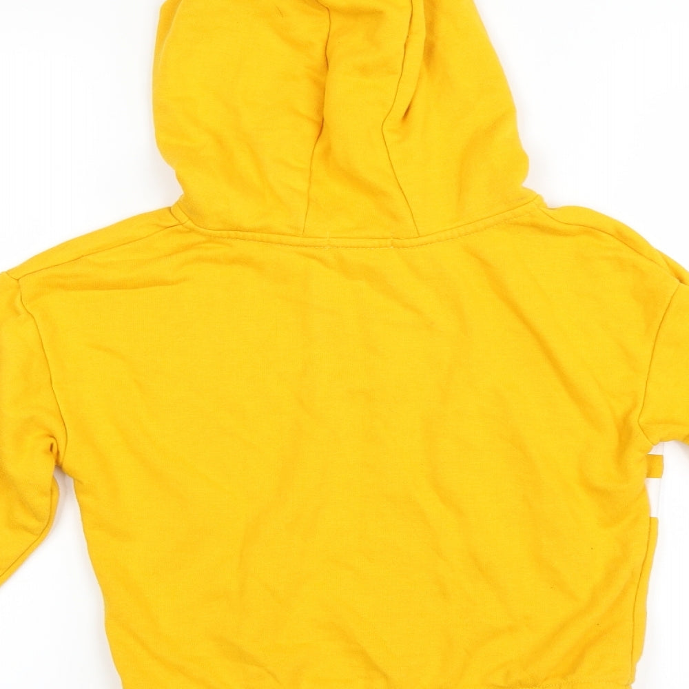 Primark Girls Yellow   Pullover Hoodie Size 9-10 Years