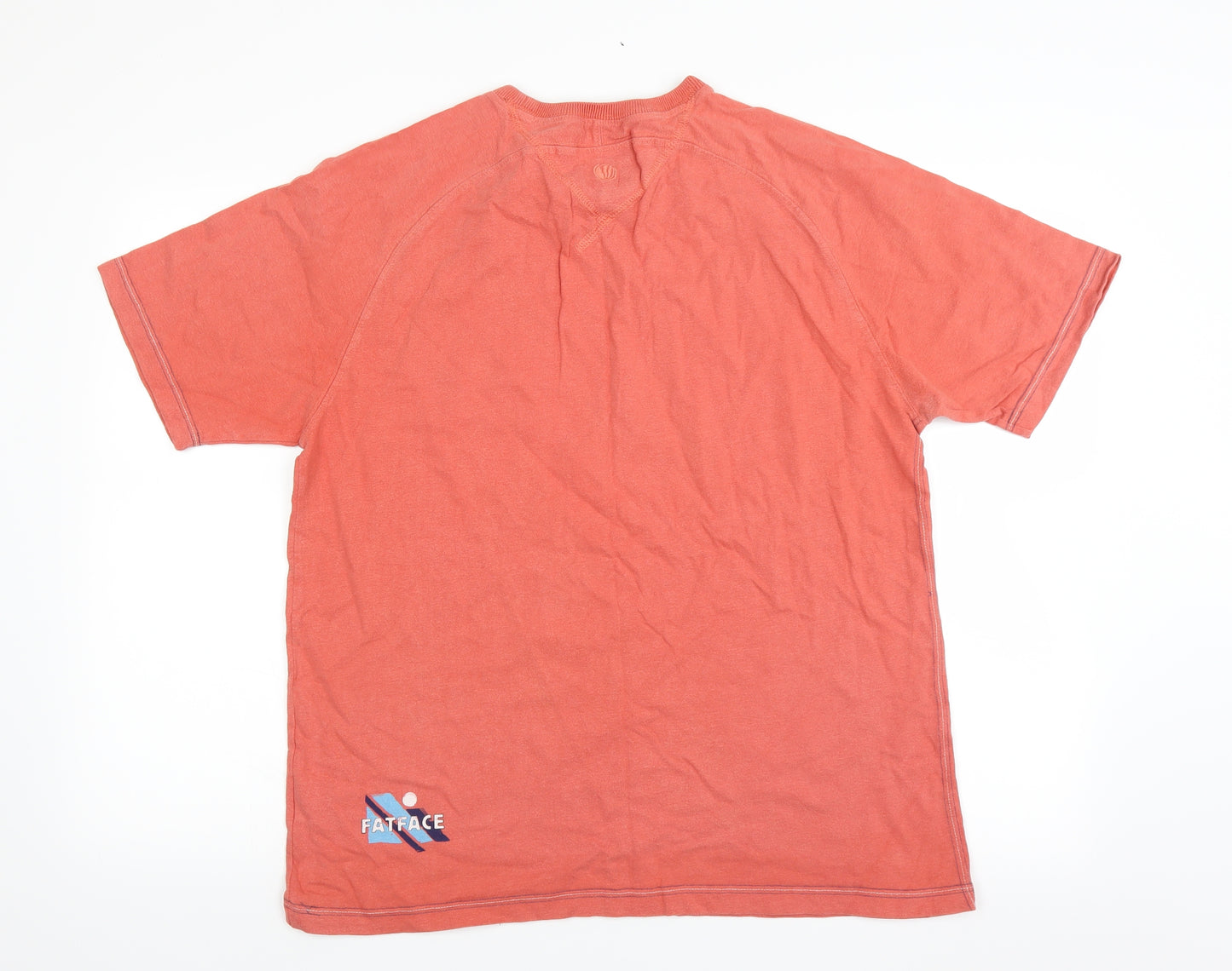 Fat Face Mens Orange    T-Shirt Size L