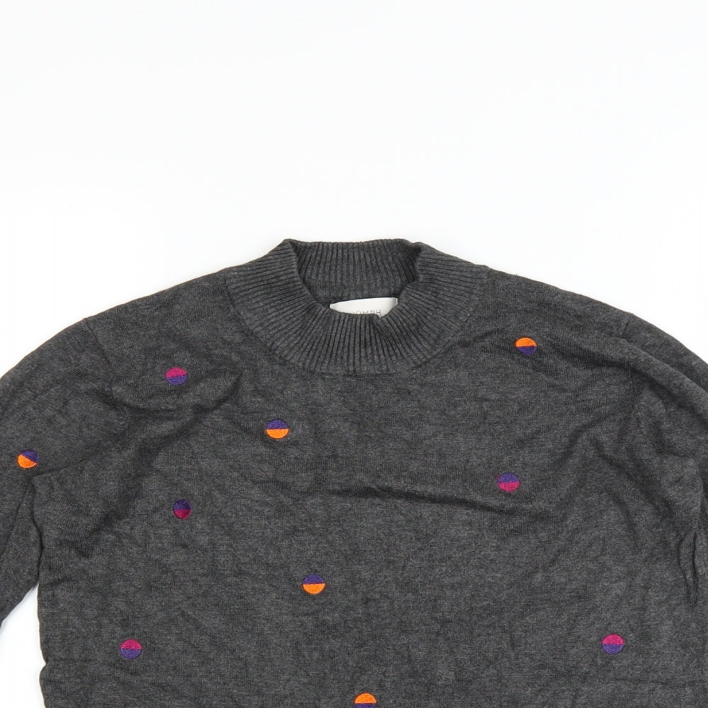 Numph Womens Grey   Pullover Jumper Size S