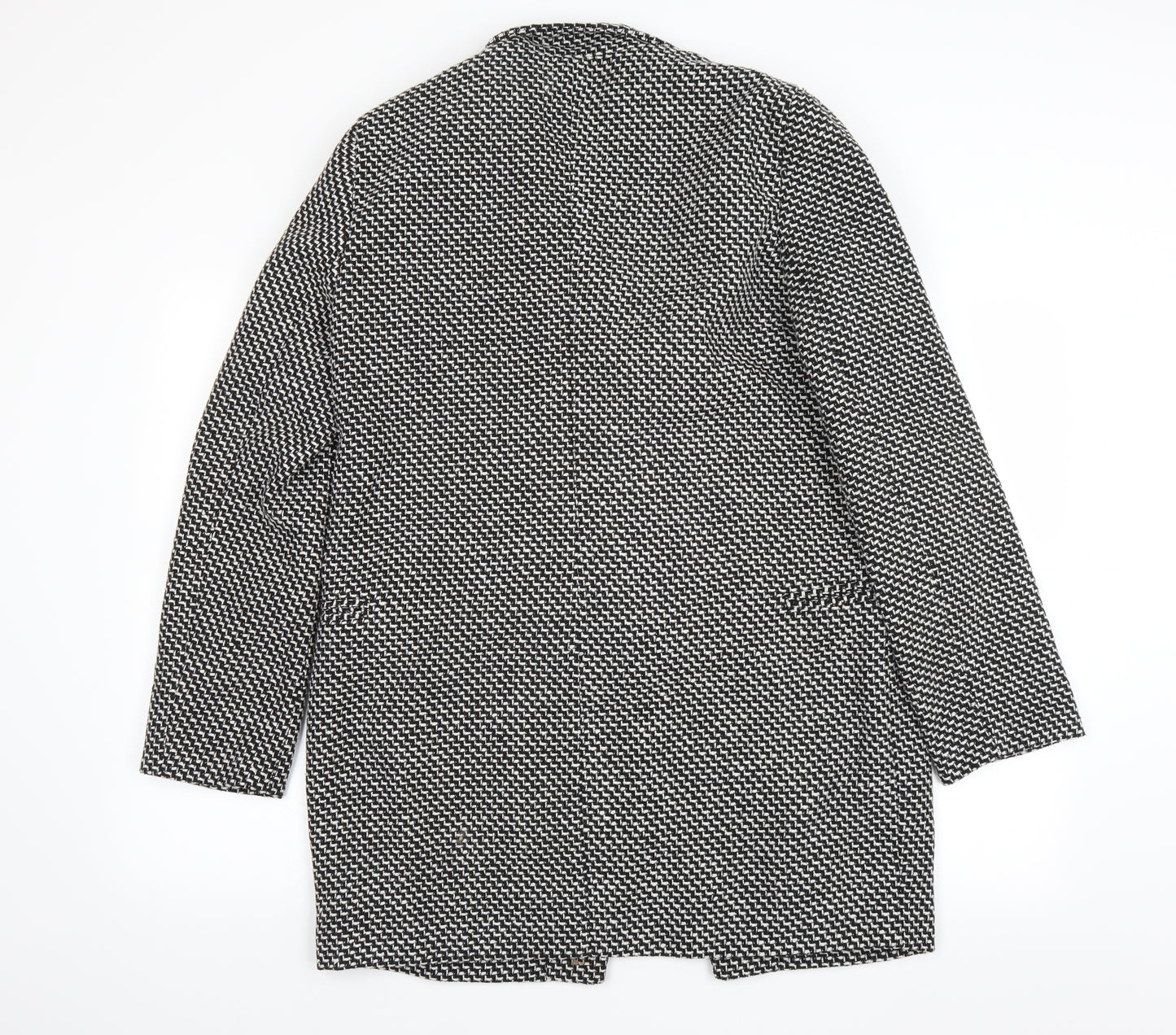 Preworn Womens Black Geometric  Jacket  Size XL