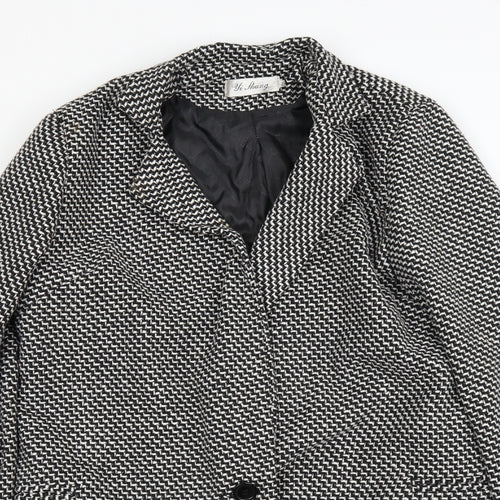 Preworn Womens Black Geometric  Jacket  Size XL