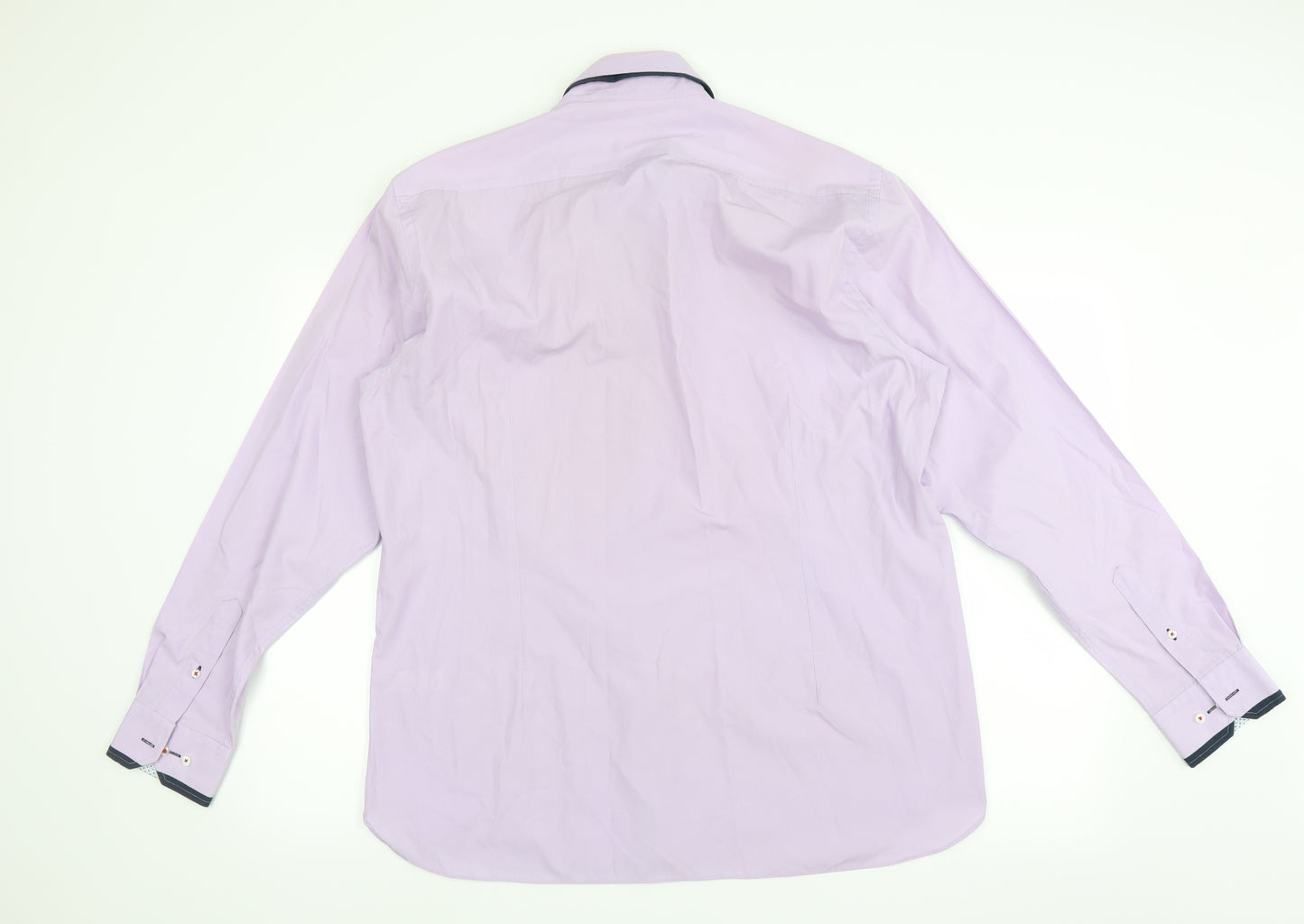 George Mens Purple    Dress Shirt Size 17