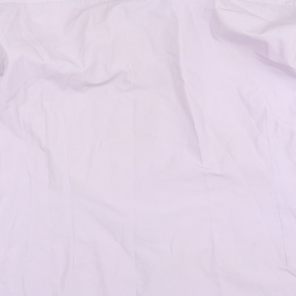 George Mens Purple    Dress Shirt Size 17