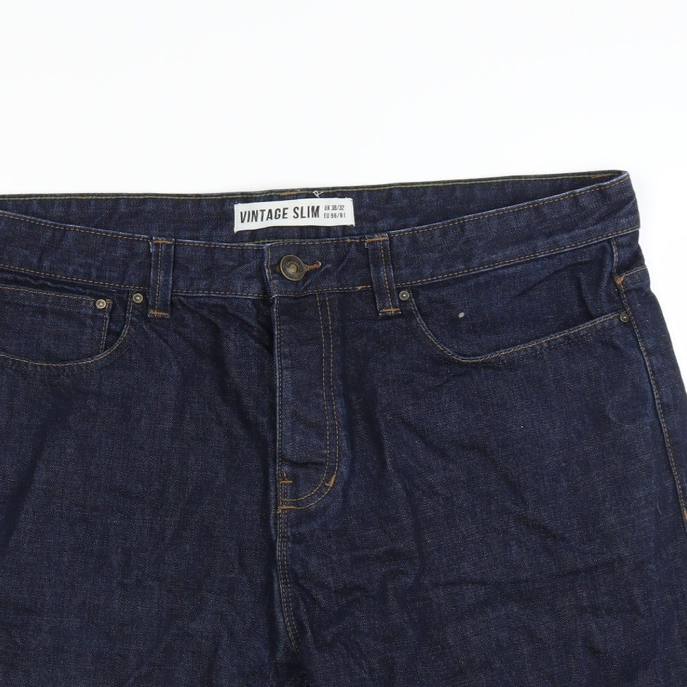 New Look Mens Blue   Bermuda Shorts Size 38 in
