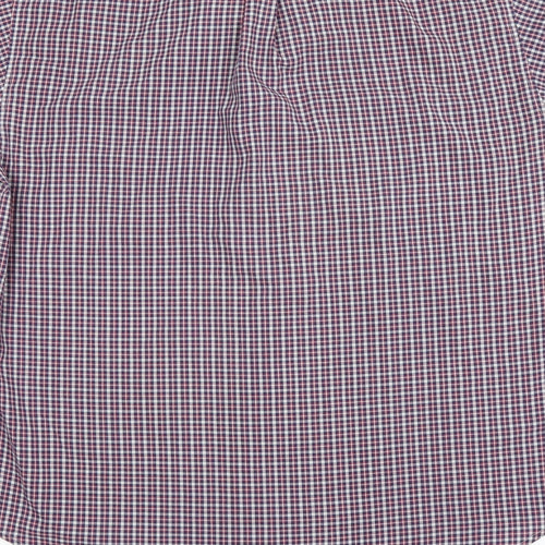 Giorgio Mens Red Check   Button-Up Size L