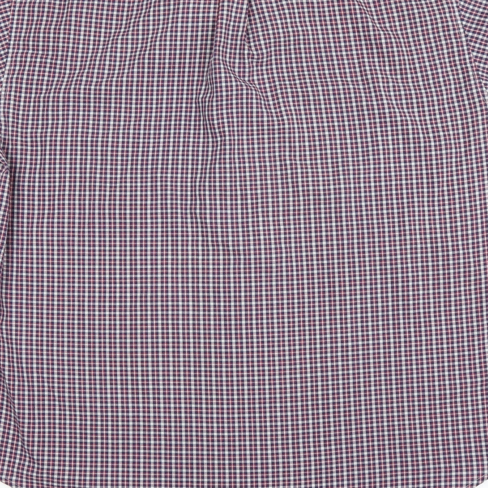 Giorgio Mens Red Check   Button-Up Size L