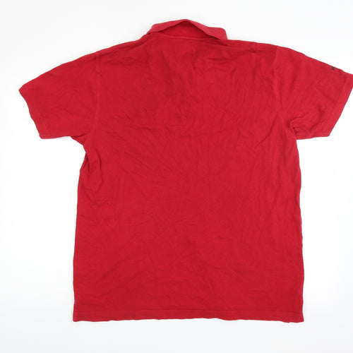 Cotton Traders Mens Red    Polo Size L
