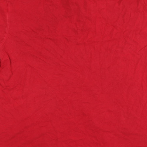 Cotton Traders Mens Red    Polo Size L