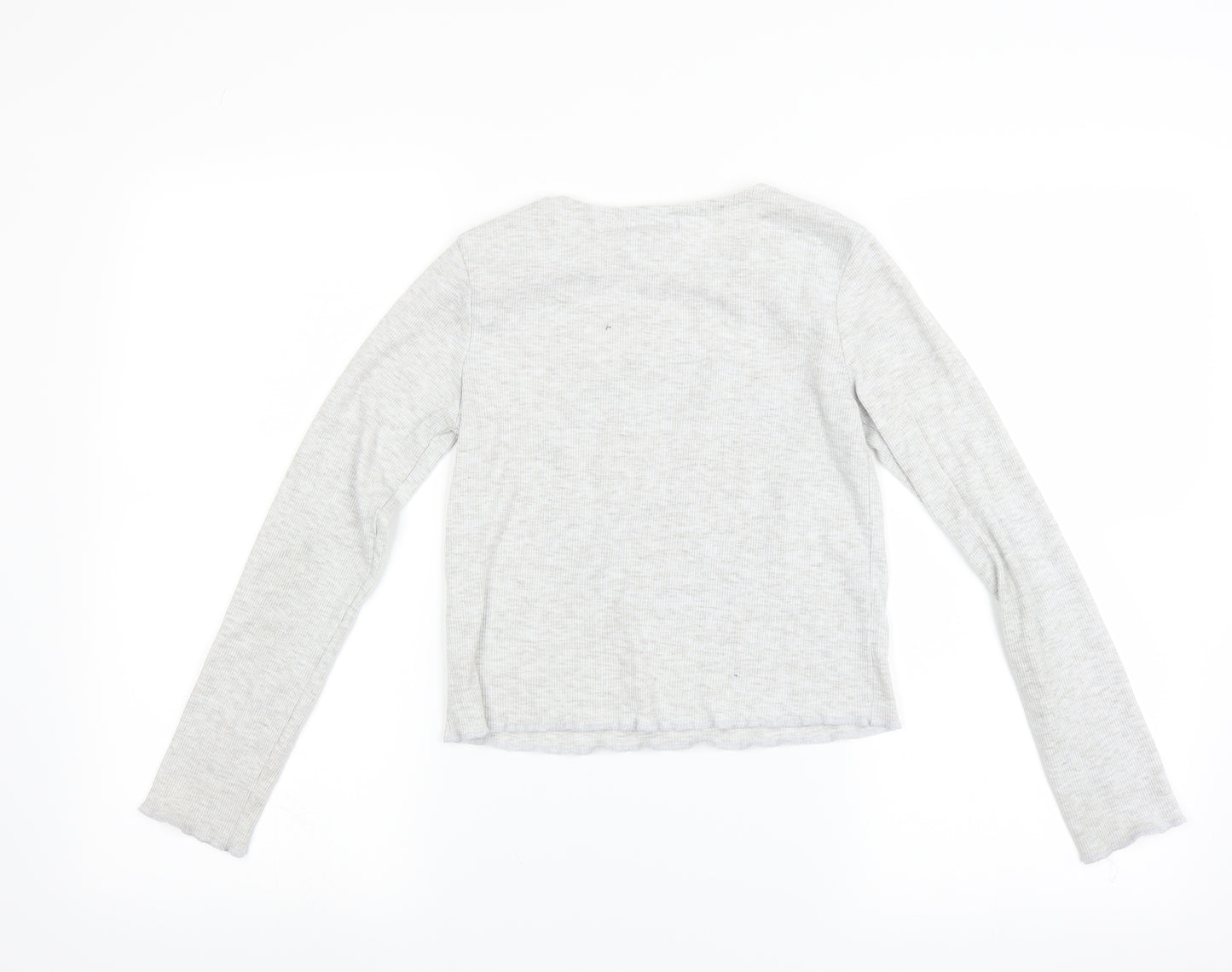 Primark Girls Grey   Basic T-Shirt Size 10-11 Years  - Fashion Icon