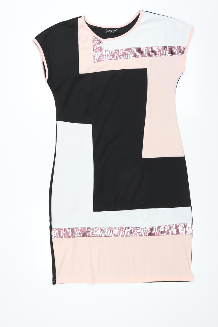 Preworn Womens Black   T-Shirt Dress