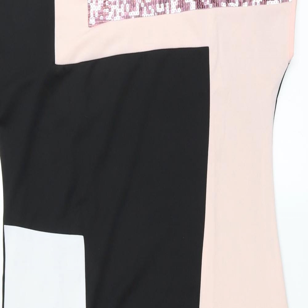 Preworn Womens Black   T-Shirt Dress