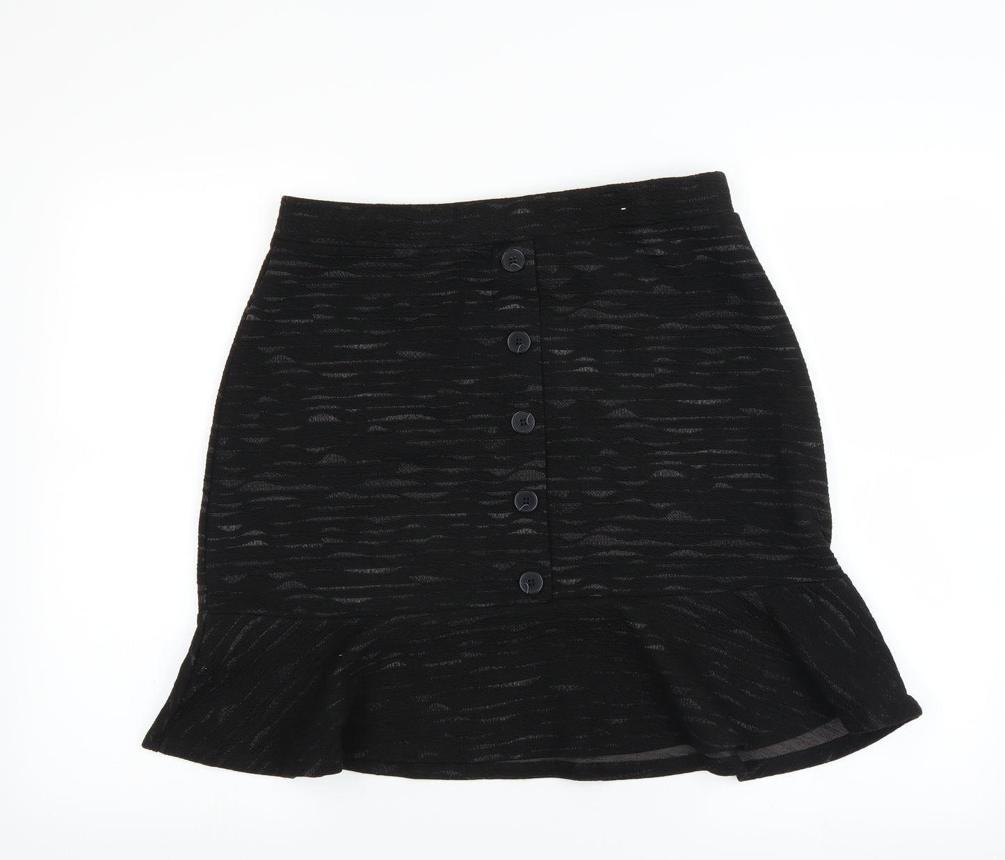 Sainsburys Womens Black   A-Line Skirt Size 14