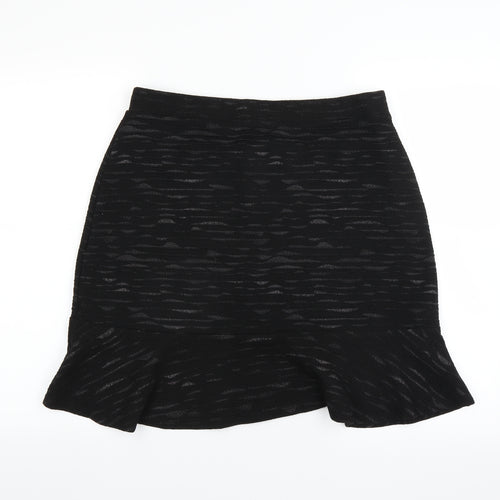 Sainsburys Womens Black   A-Line Skirt Size 14