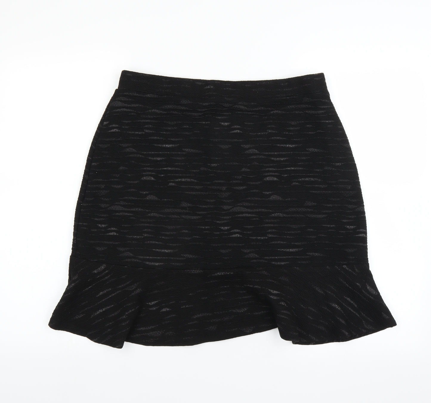Sainsburys Womens Black   A-Line Skirt Size 14