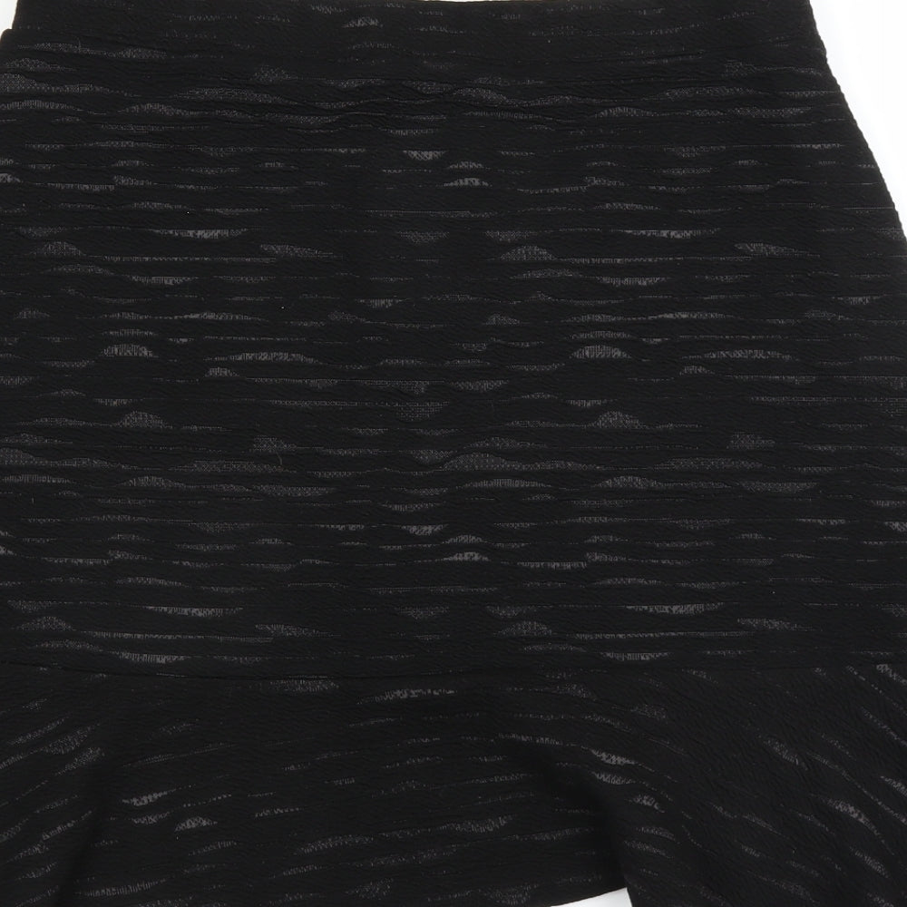 Sainsburys Womens Black   A-Line Skirt Size 14
