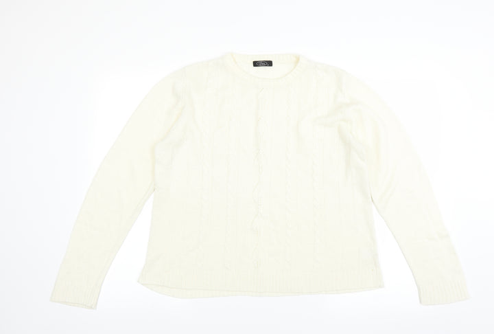 BM Womens Ivory   Pullover Jumper Size M