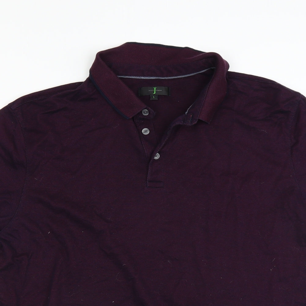 Jasper Conran Mens Purple    Polo Size L