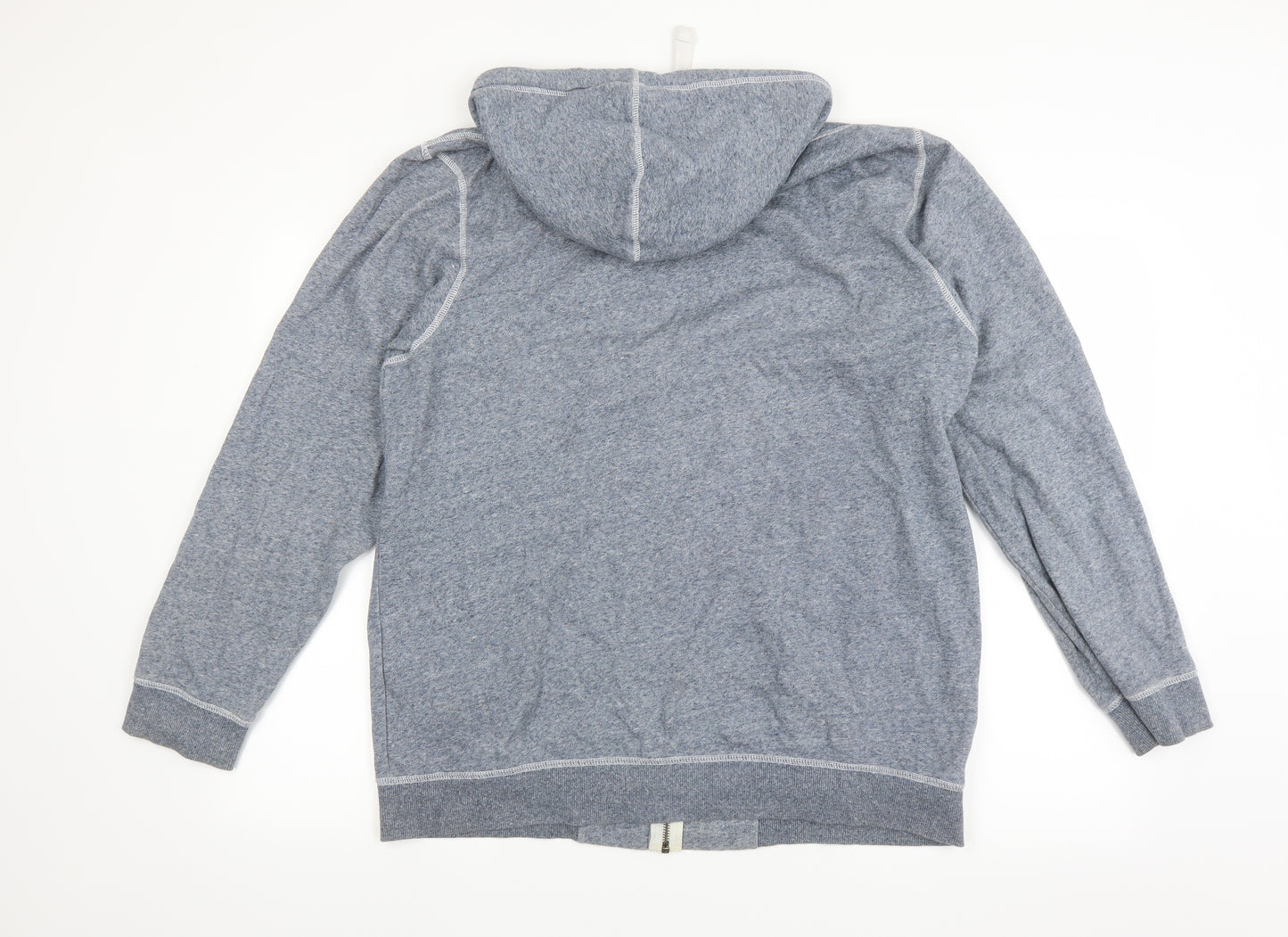 George Mens Blue   Full Zip Hoodie Size L