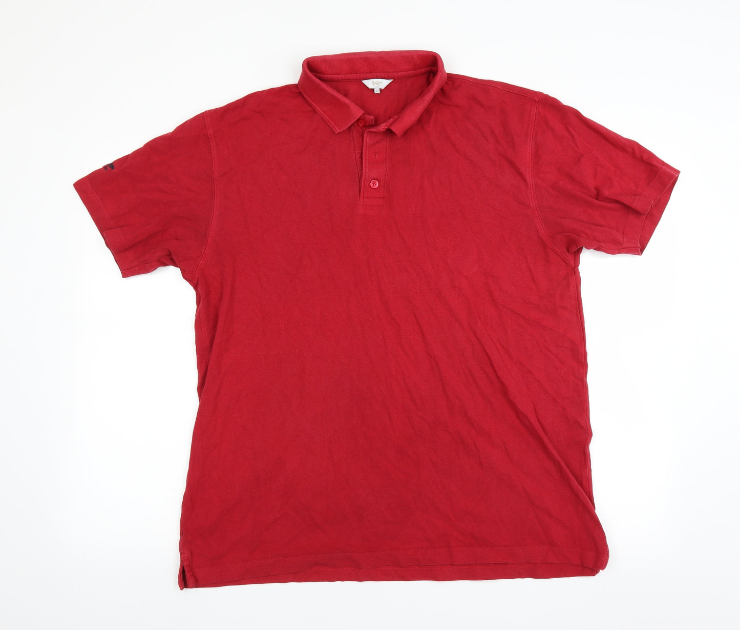 Cotton Traders Mens Red    Polo Size L