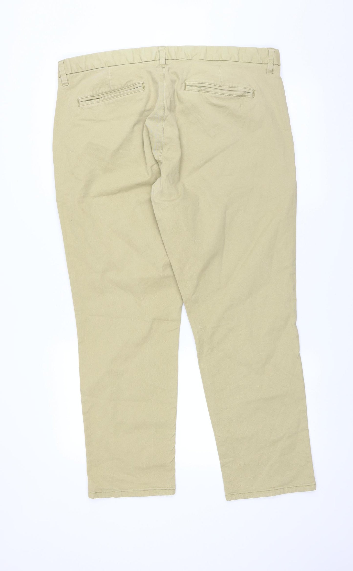 NEXT Mens Beige   Chino Trousers Size 38 in L29 in