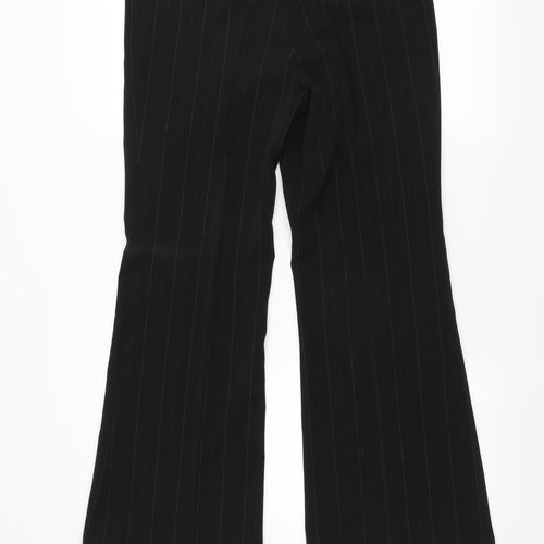 Liquid Womens Black Striped  Trousers  Size 34 in L29 in - Bootcut