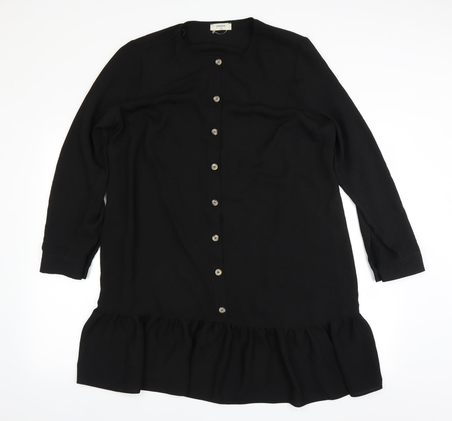 Matalan Womens Black   Shirt Dress  Size 18